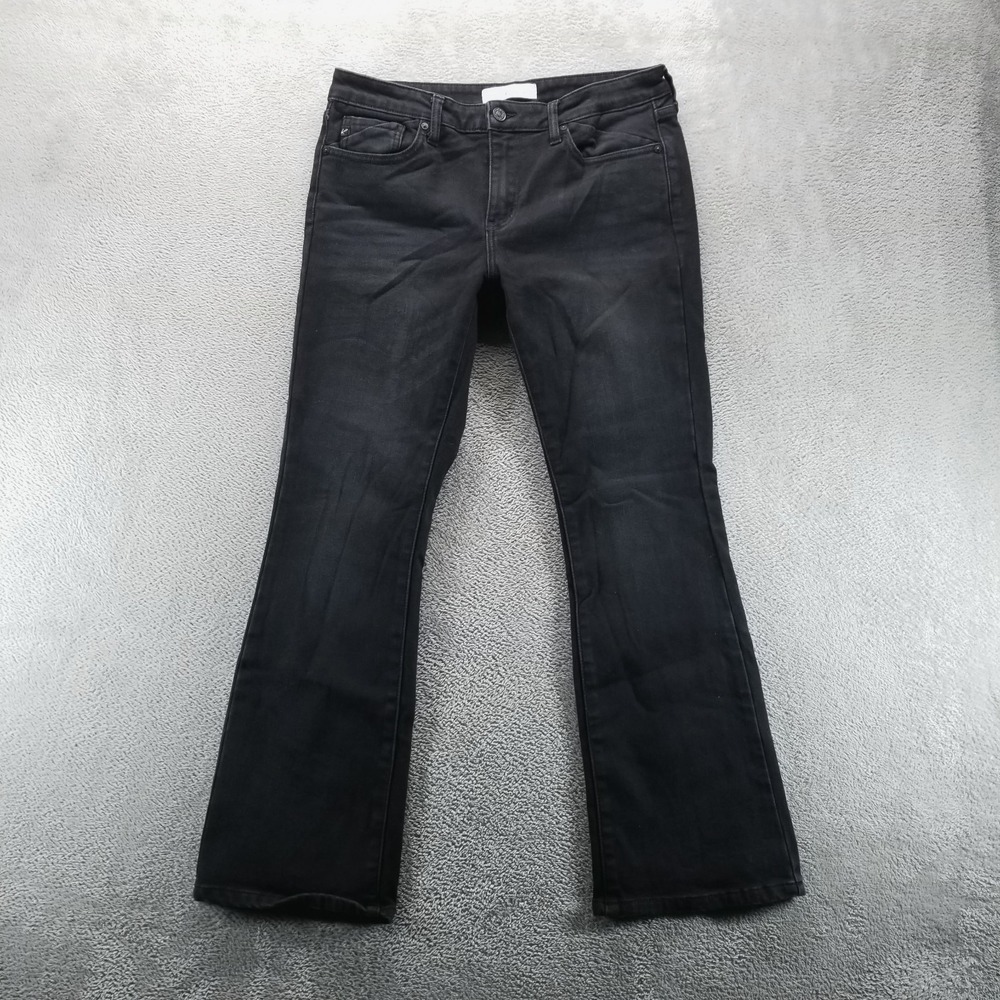 KanCan Jeans Womens 8 Black Bootcut High Rise Dark Wash Stretch Denim